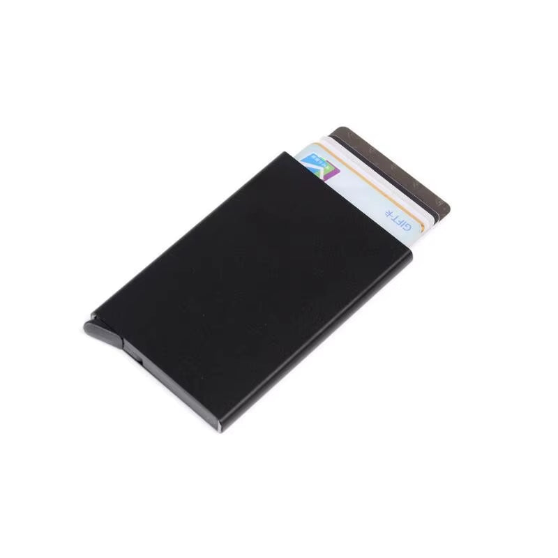 Credit Card Holder Men Slim anti Protect Travel ID Cardholder Women Rfid Wallet Metal Case Porte Carte