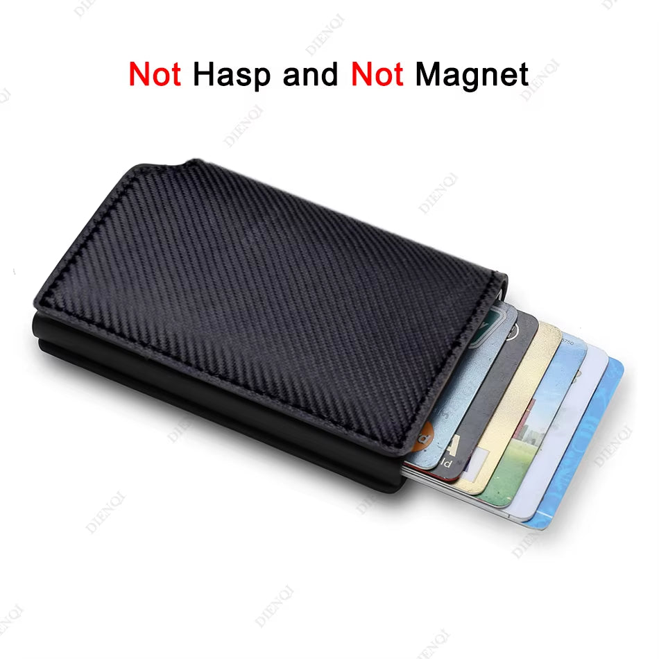 Anti Thief Rfid Credit Card Holder Smart Minimalist Wallet Men Women Slim Bank Cardholder Case Money Bag Cash Creditcard Purse