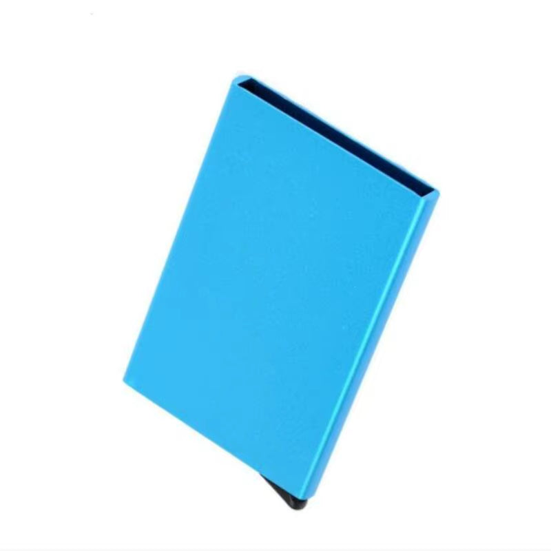 Credit Card Holder Men Slim anti Protect Travel ID Cardholder Women Rfid Wallet Metal Case Porte Carte