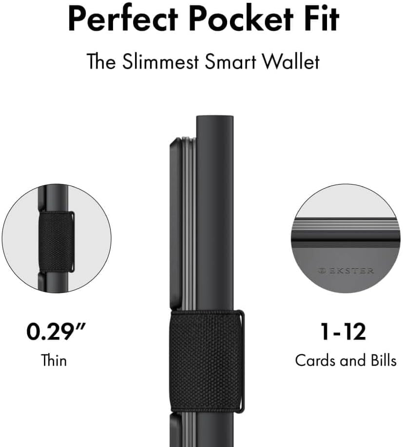 Aluminum Cardholder Wallet for Men | Metal Wallets with RFID Blocking Layer | Slim & Minimalist Aluminum Wallet with Push Button for Quick Card Access