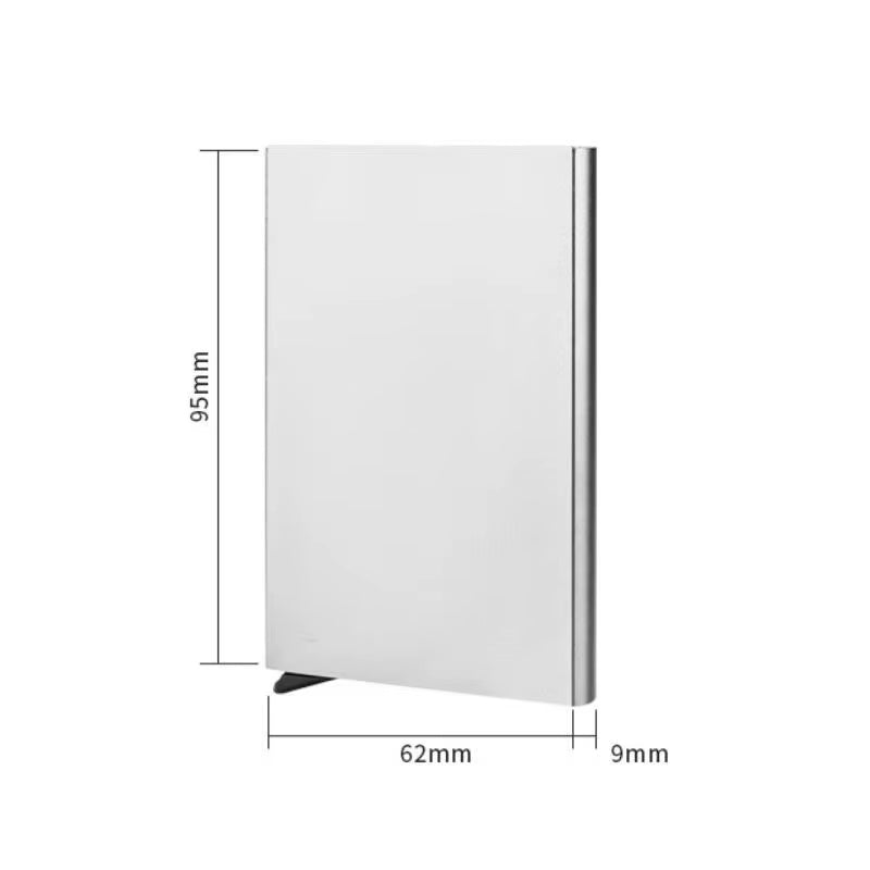 Credit Card Holder Men Slim anti Protect Travel ID Cardholder Women Rfid Wallet Metal Case Porte Carte