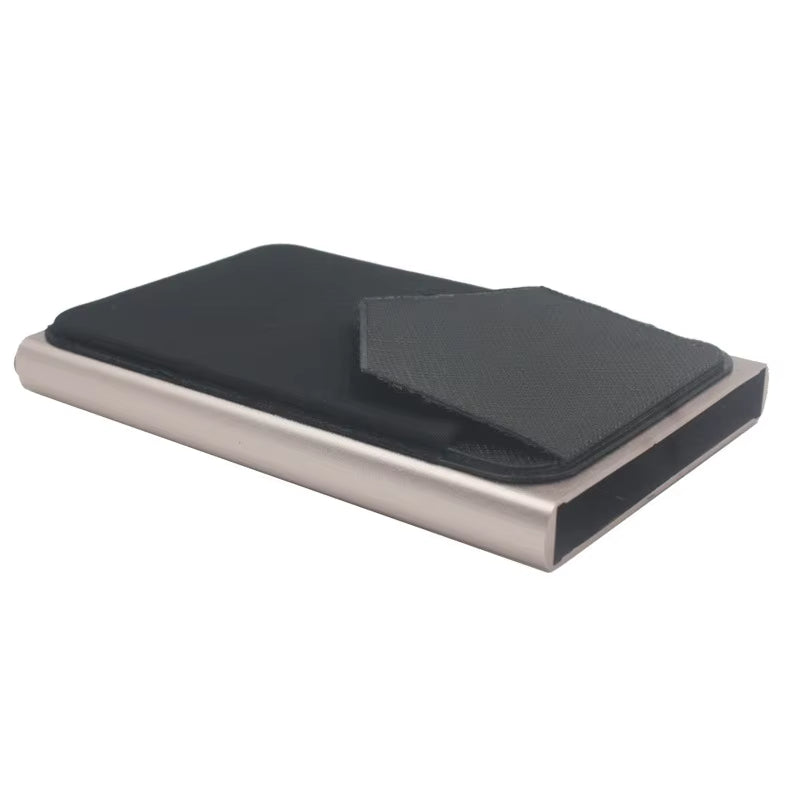 Pop-Out RFID Card Holder Slim Aluminum Wallet Elasticity Back Pouch ID Credit Card Holder Blocking Protect Travel ID Cardholder