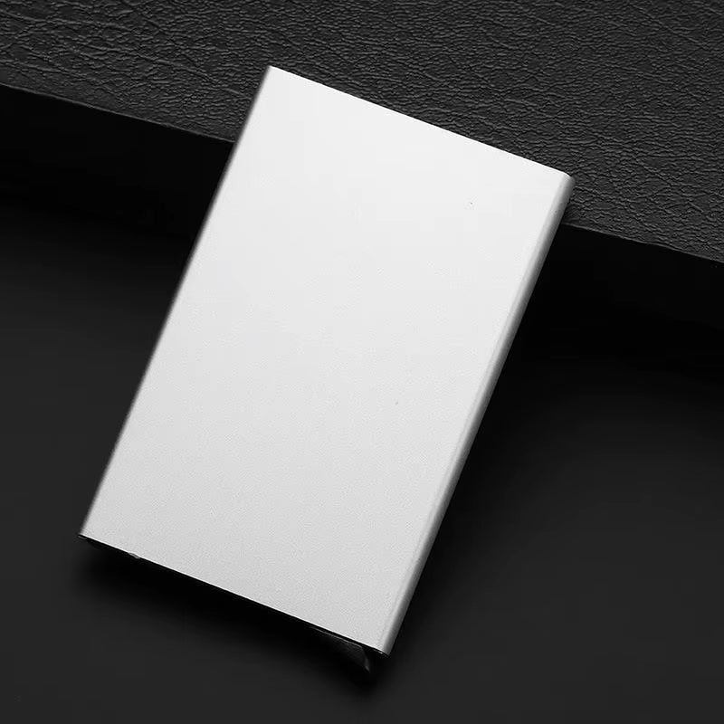 Quality Stainless Steel Credit Card Holder Men Slim anti Protect Travel ID Cardholder Women Rfid Wallet Metal Case Porte Carte