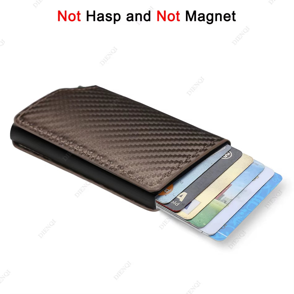 Anti Thief Rfid Credit Card Holder Smart Minimalist Wallet Men Women Slim Bank Cardholder Case Money Bag Cash Creditcard Purse