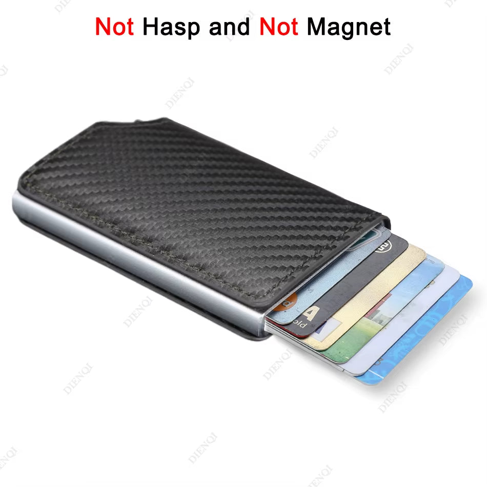 Anti Thief Rfid Credit Card Holder Smart Minimalist Wallet Men Women Slim Bank Cardholder Case Money Bag Cash Creditcard Purse