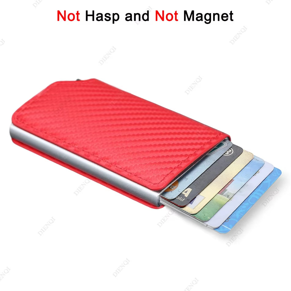 Anti Thief Rfid Credit Card Holder Smart Minimalist Wallet Men Women Slim Bank Cardholder Case Money Bag Cash Creditcard Purse