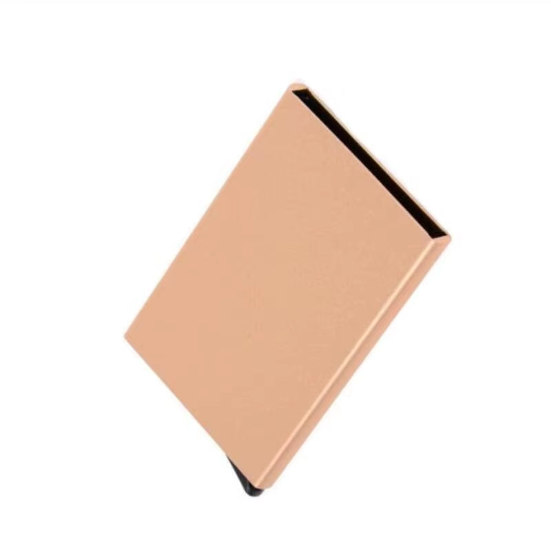 Credit Card Holder Men Slim anti Protect Travel ID Cardholder Women Rfid Wallet Metal Case Porte Carte
