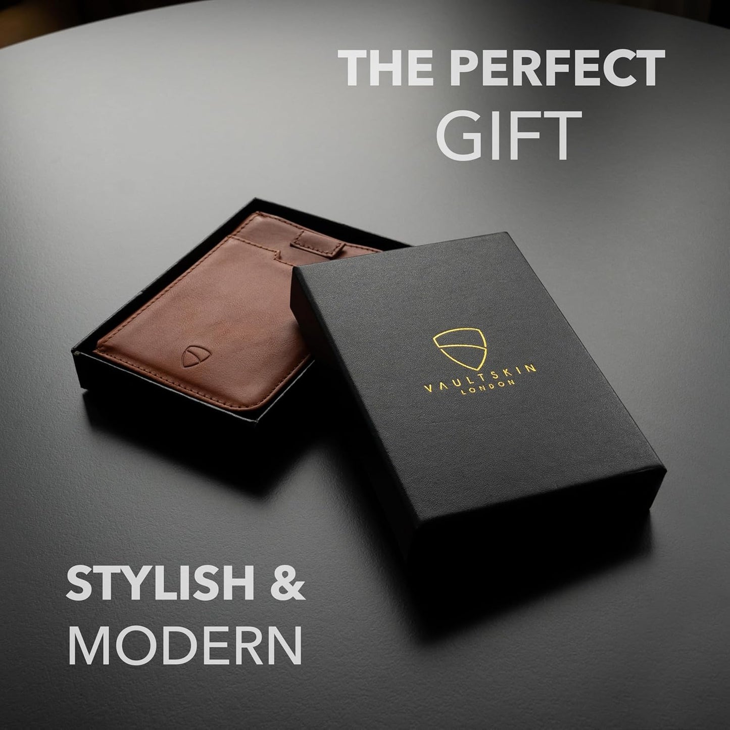 NOTTING HILL Minimalist Leather Zipper Wallet for Women and Men: Slim Multi Cardholder with RFID Blocking and Keychain Ring