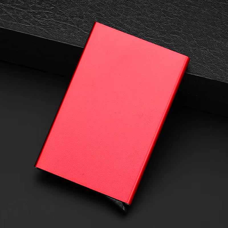 Quality Stainless Steel Credit Card Holder Men Slim anti Protect Travel ID Cardholder Women Rfid Wallet Metal Case Porte Carte