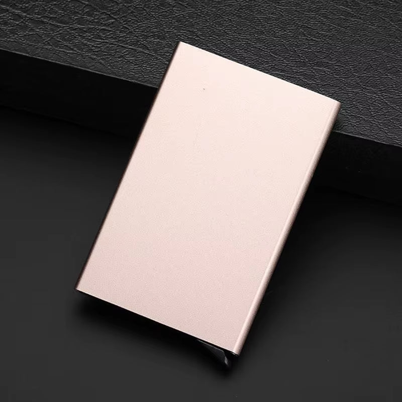 Quality Stainless Steel Credit Card Holder Men Slim anti Protect Travel ID Cardholder Women Rfid Wallet Metal Case Porte Carte