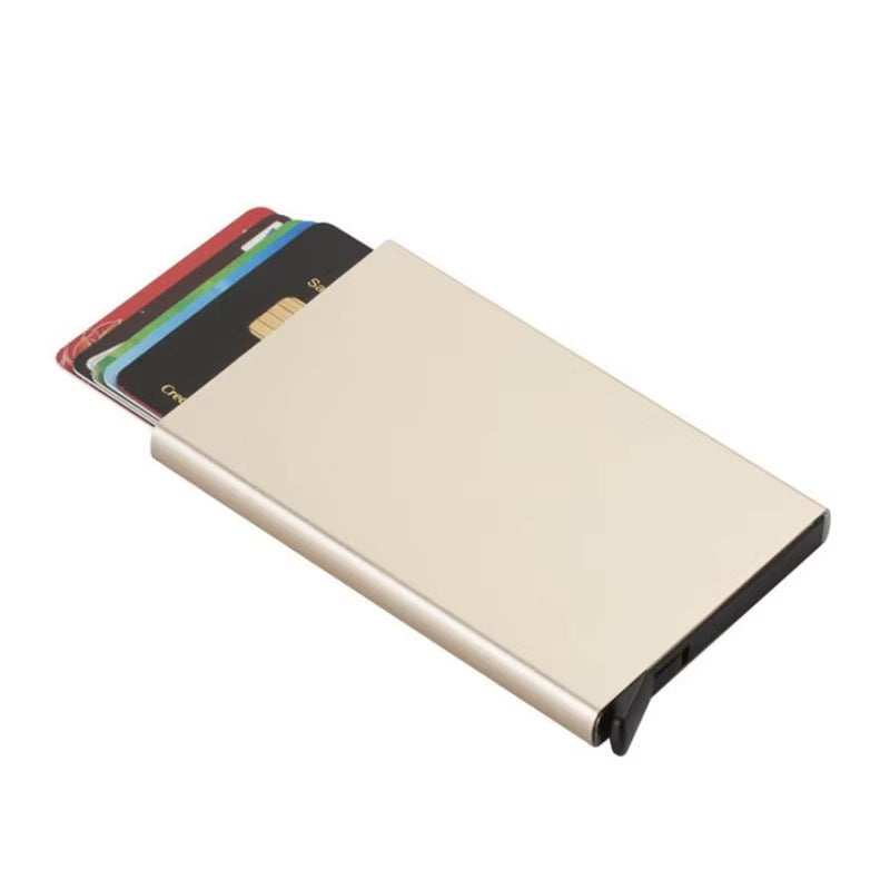 Anti-Theft Credit Card Holder Men Slim anti Protect Travel ID Cardholder Women Rfid Wallet Automatic Metal Case Porte Carte