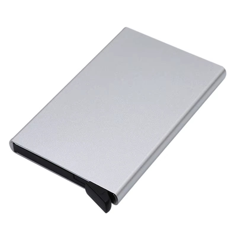 Quality Stainless Steel Credit Card Holder Men Slim anti Protect Travel ID Cardholder Women Rfid Wallet Metal Case Porte Carte