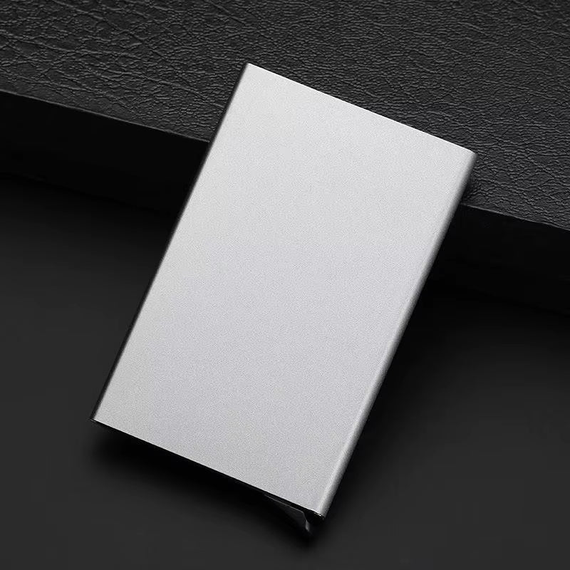 Quality Stainless Steel Credit Card Holder Men Slim anti Protect Travel ID Cardholder Women Rfid Wallet Metal Case Porte Carte